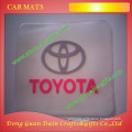 non skid rubber cars mats with company logo on it for toyota cars